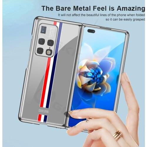 GKK Tempered Glass Pattern Plating Case For Huawei Mate X2 Case Luxury Anti-knock Protection Hard Cover For Huawei Mate X2 Coque