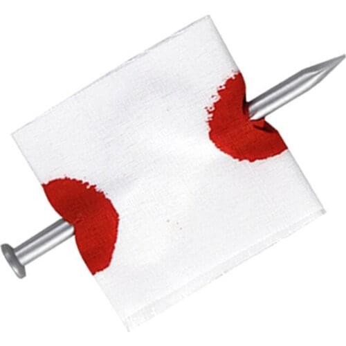 Q9QB Fool Toys Fake Nail Through Finger Funny Scary Bleed Props Halloween April Fools Day Party Supplies Classic Trick Kits