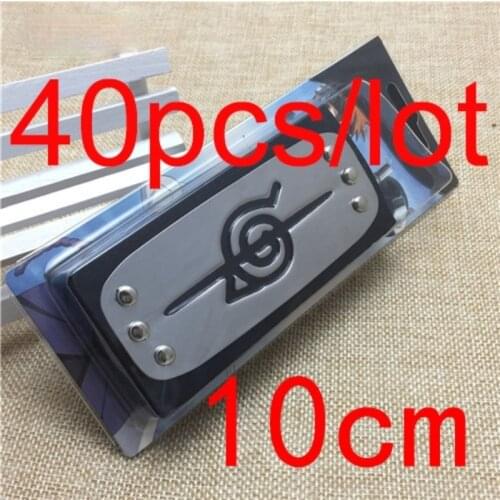 Hot Anime Ninja Cosplay Headband Stainless Steel Metal Size 4cm*10cm Red Cloud Play Headbands Cartoon Fans Love Leaf Headwear
