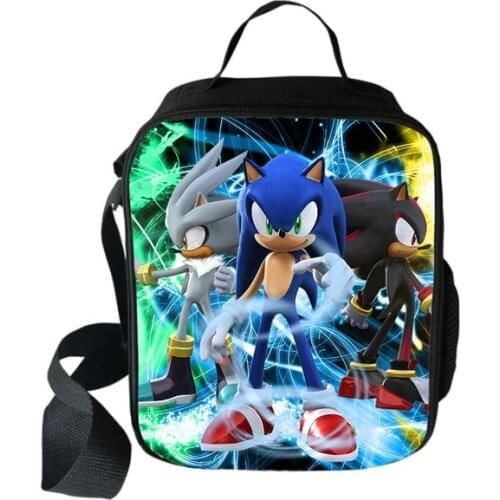 Fashion Mario Bros Portable Lunch Bags Student Food Storage Bags Kids Picnic Travel Lunch Tote Bags