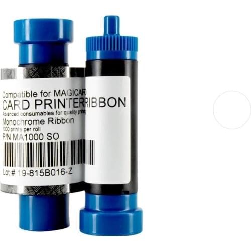 MA1000K Scratch-Off Resin Magicard Monochrome Ribbon 1000prints Compatible for Pronto Enduro3E Rio Pro ID Card Printer