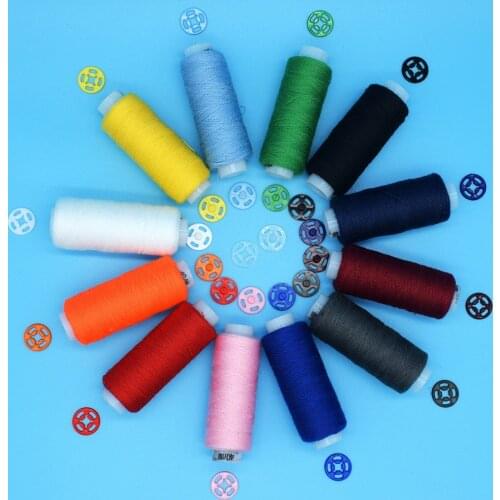 50sets 13Optional Colors 7mm/9mm/12.5mm/14.5mm/17.5mm/20mm Nylon Invisible Snap Fasteners Platic Press Button Sewing Accessories