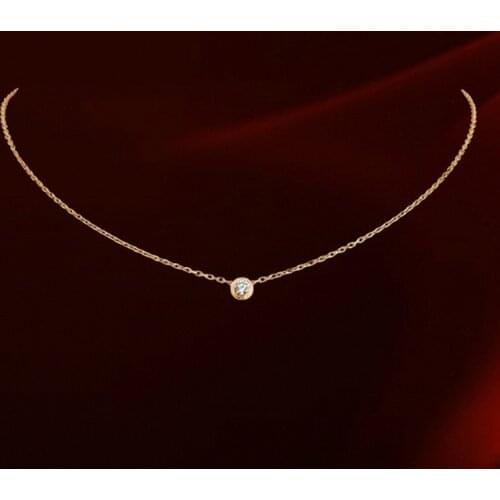 New Sale Brand TracysWing Necklace Genuine Austria Crystal Gold Color Fashion Pendant Necklace #RG860552Rose