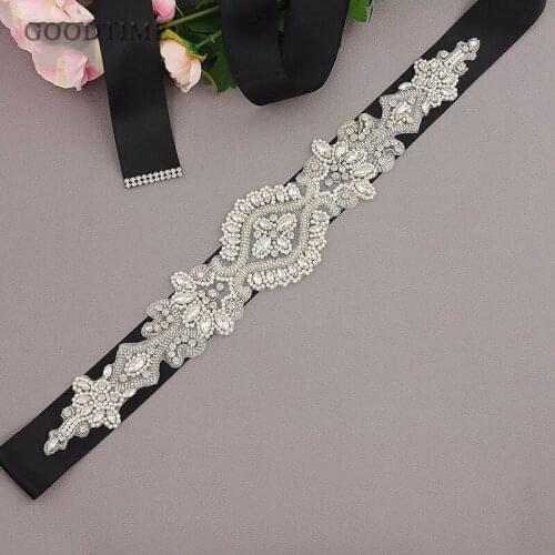 Noble Bridal Belt Crystal Trim Applique Vintage Rhinestone Bridal Belt Rhinestone Belts For Gown Dress For Girl Women Dress Up