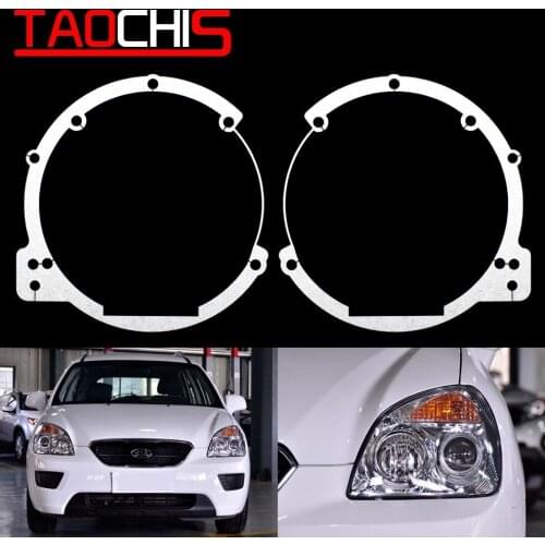 Taochis Car-Styling frame adapter module DIY Bracket Holder for Kia Carens 2011 Hella 3 5 Projector lens Spot light