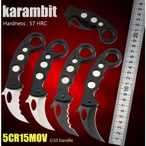Folding karambit csgo knives outdoor utility tactical EDC tools pocket knives