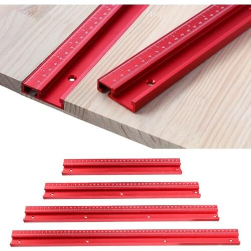 T-Slot Miter T-Track Fixture Connector Hand Tool with Scales Woodworking Accessories