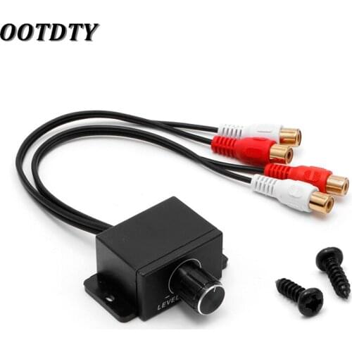 OOTDTY Universal Car Audio Amplifier Bass RCA Level Remote Volume Control Knob LC-1 New