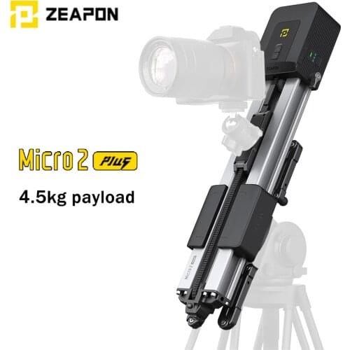 Zeapon Micro 2 Plus Motorized Manual Camera Slider Double Distance Parallel Macro Track DSLR Slider Ultra Silent Motor