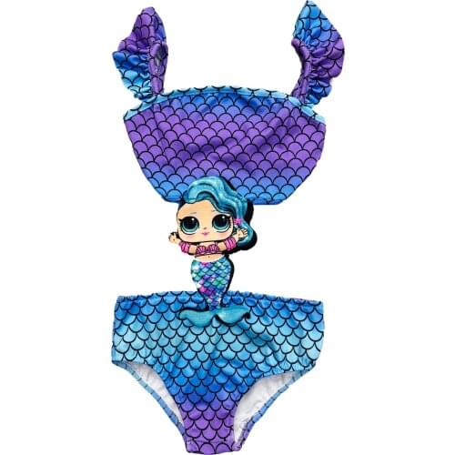 Lol Figured Swimsuit Female Child Swimwear
