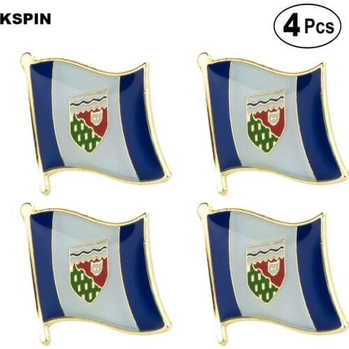 NWT Flag Pin Lapel Pin Badge Brooch Icons 4pcs
