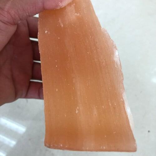 1pcs Natural bruto primas minerais gesso selenito orange Cristal gemstone cura reiki meditação casamento decoração do aquário