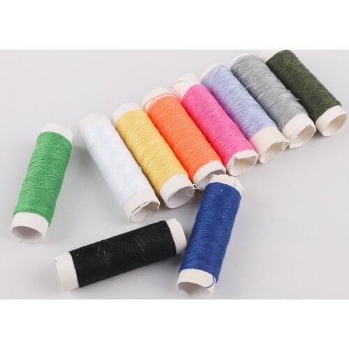 10pcs 20 meter Polyester Machine Embroidery Sewing Threads Durable Hand Sewing Thread Craft Patch Sewing Supplies