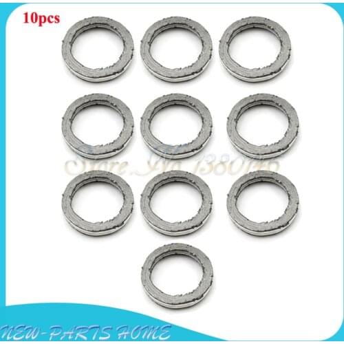10pcs GY6 Gasket Exhaust Muffler 22mm 7/8" For 49cc 50cc 125cc 150cc Chinese Moped ATV Quad Muffler Scooter Go Kart Buggy