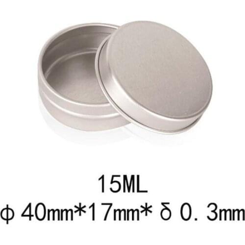 15g aluminum empty cosmetic container 15ml small round lip balm solid perfume cosmetic sample bottle LX1297