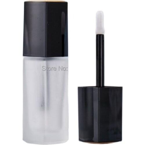 4.5ml DIY Plastic Lip Gloss Tube Square Frosted Lip Glaze Tube Cosmetic Packaging Container Empty Lip Gloss Container 40pcs/Lot