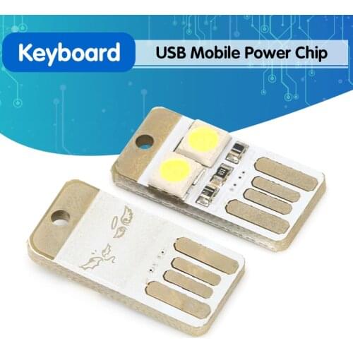 5pcs Mini super bright USB keyboard light notebook computer mobile power supply chip LED Nightlight free shipping