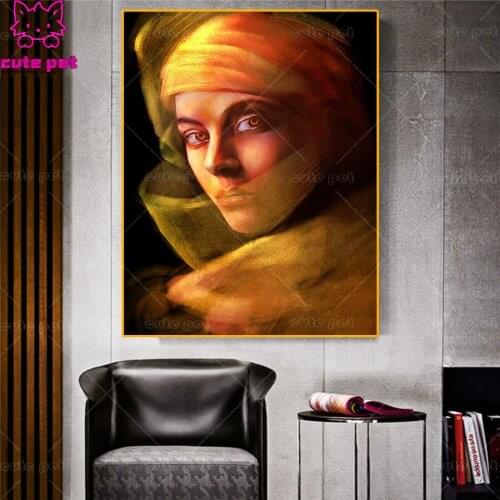 5d Diy diamond painting Cross Stitch Abstract veil woman full square drill diamond embroidery rhinestone diamond mosaic decor