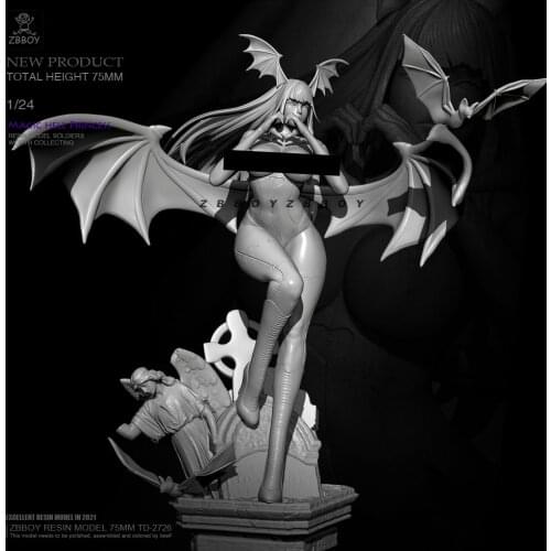 75mm 1/24 Resin model kits figure beauty colorless and self-assembled TD-2726