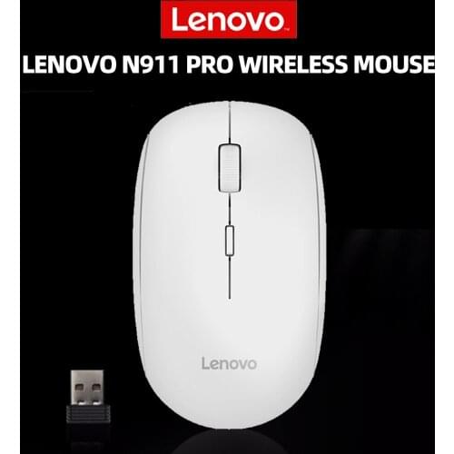 Lenovo N911 Pro Wireless Mouse Mute Computer Desktop Notebook Universal Ergonomic Unlimited Game Home Office One-Key Service App