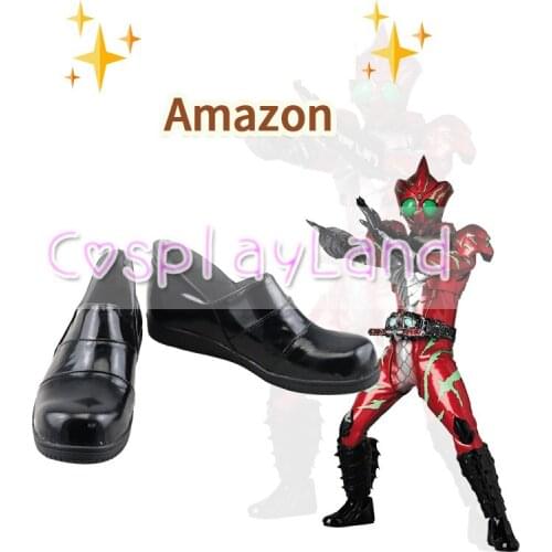 Kamen Rider Masked Rider Cosplay Boots Shoes Black Men Shoes Costume Customized Accessories Halloween Party Shoes