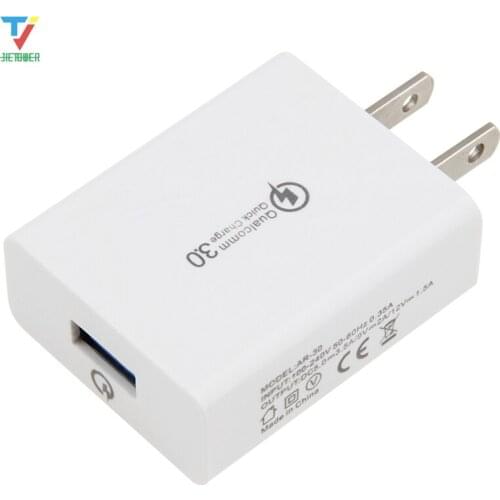Quick Charge QC 3.0 USB Charger US Wall Mobile Phone Chargers Adapter 5V 2A Fast Charging for IPhone Huawei Samsung 100pcs/lot