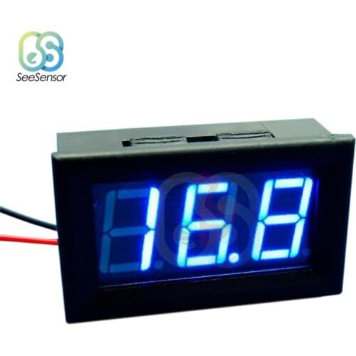 DC 5V-120V Mini LED Digital Voltmeter 2 Wire 0.56 inch Voltage Panel Voltage Meter Detector Tester Monitor For Motorcycle Car