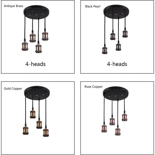 E27 lamp base aluminum loft retro bar decorative light fittings lamp head light socket e26 lamp holder ceiling plate e27 socket