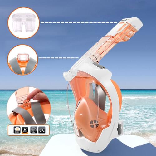 New Full Face Diving Mask Snorkeling Mask HD Wide View Underwater Anti-fog Swimming Mask Scuba for Adult Youth Diving Equipment