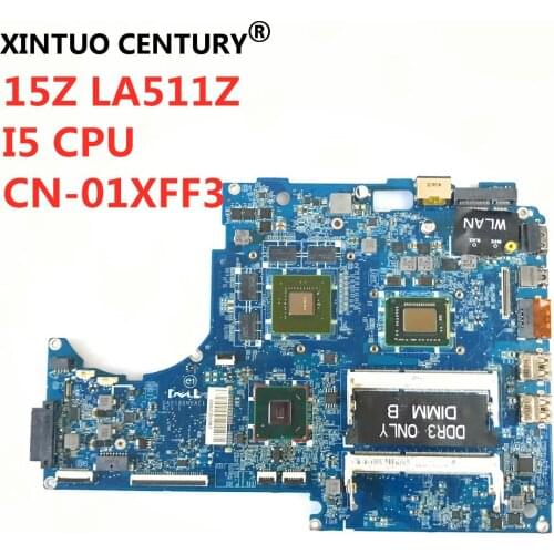 CN-03W01Y 03W01Y For DELL XPS 15Z L511Z Laptop motherboard DASS8BMBAE1 with I5 CPU and N12P-GE-A1 GPU Onboard HM67 tested ok
