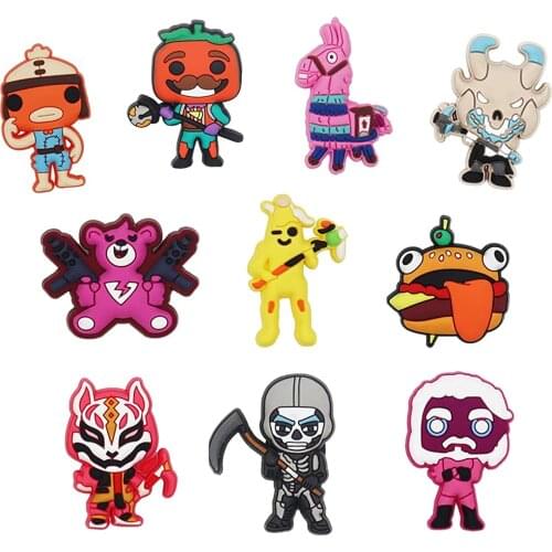 Novelty Single Sale 1pc PVC Shoe Charms Shoe Accessories Shoe Decoration for Croc JIBZ/ Wristbands Kids Party Xmas Hot Sale