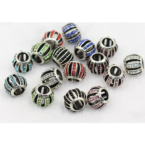 New Design 10x11mm 2pcs Rose Gold Plated Hollow Pumpkin beads Big Hole Beads Fit Europea Charm Bracelet DIY Fashion Jewelry H105