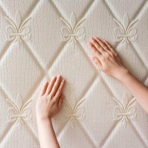 Wallpaper 3D Brick Wall Stickers Living Room Decor Foam Waterproof Wall Covering Wallpaper For TV Background Kids Room