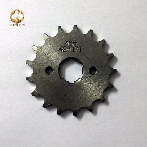 Front Engine Sprocket 428# 17Teeth 20mm For 428 Chain With Plate Locker Motorcycle Dirt Bike PitBike ATV Quad Parts
