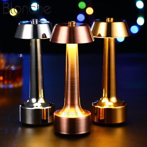 Rechargeable Led Table Lamp Touch Sensor Bar Light Portable Vintage Night Lights Bedside Coffee Restaurant Led Stand Lighting