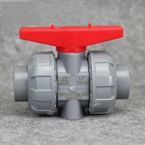 SANKING True Union ball valve 2 WAY CPVC 1/2" / 3/4" / 1 inch manual valve 150 PSI pressure socket end ANSI