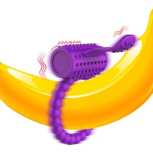 Penis Ring Vibrators Silicone Vibrating Cock Ring Clitoris Stimulate Delay Ejaculation for Men Adults Sex Products