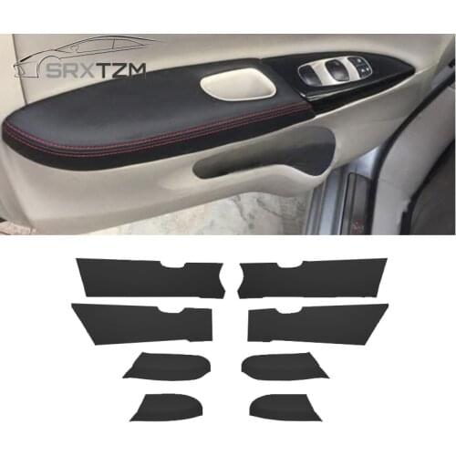 SRXTZM Doors Panel Armrest Surface Cover Trim Panel Guards Car Protect Covers Interior Trim For Nissan Slyphy Sentra 2016-2018