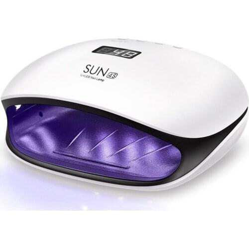 SUN4 UV LED Nail Lamp 48W Gel Polish Dryer Art Beauty Dryer Curing Gel Low Heat Mode Fingernail Toenail Fast Gel