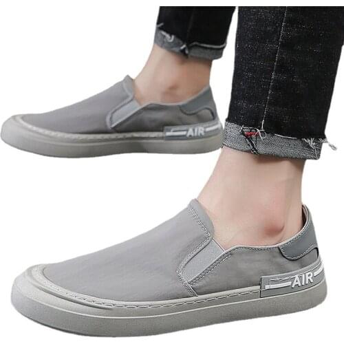 YSHUNIJ Cloth shoes mens 2021 summer new lazy shoes one pedal breathable trend Joker soft-soled casual shoes