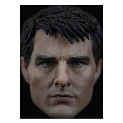 1/6 Scale Top Gun Edge of Tomorrow Tom Cruise Head Sculpt Headplay head carving for 12" Male Man Boy Action Figure Body Dolls