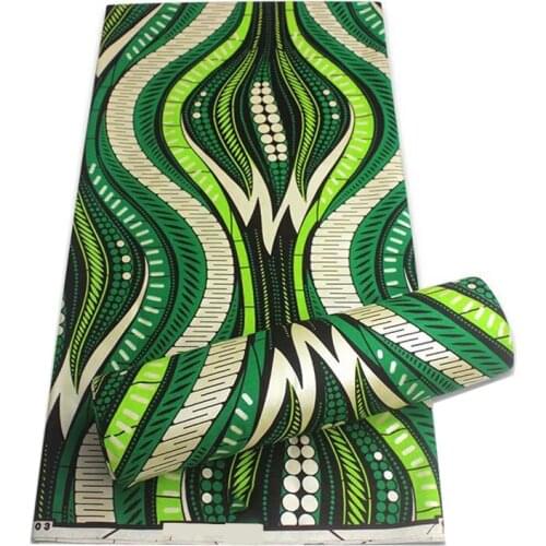 100%Real Soft Breathable Wax Dye Printed Cotton Fabric High Quality Ankara Style Dress Material For Sewing 6 Yards R-V 4-55