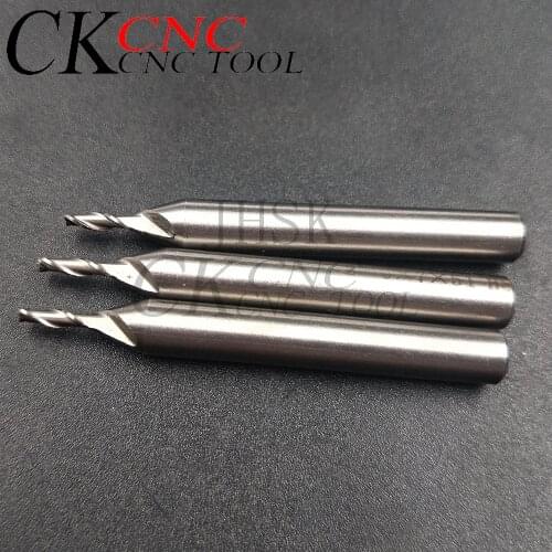 10p Diameter 2mm 2 Flutes straight shank milling cutter 2 edge end milling cutter HSS Milling Bit CNC Router Bit Straight Shank