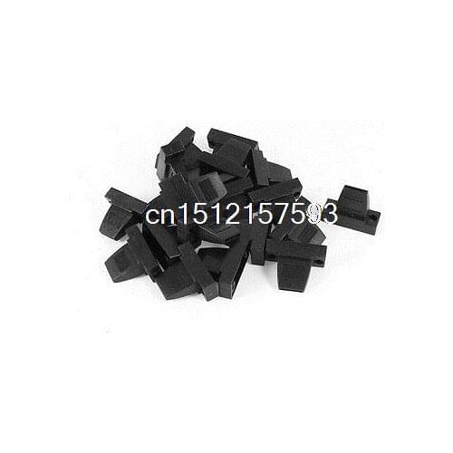 20 Pcs Plastic Cover Shell Housing Protector Black for D Sub DB9 9Pin Connector