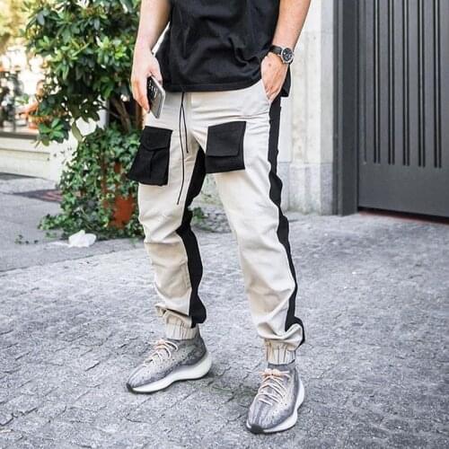 Spring and Autumn Fashion Hot Selling Loose Legged Straight Sports Overalls Mens Casual Pants Hip Hop Streetwear Pants