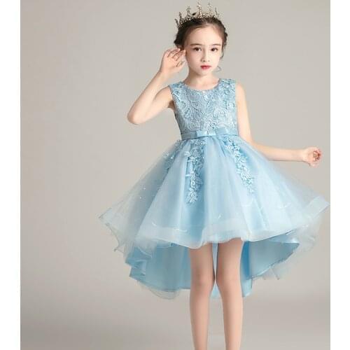 Childrens dress Princess Dress summer trailing mesh show dress girls dress 3-12 years old childrens dress