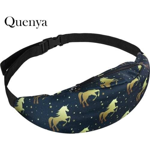 Flamingo Waist Bag 3D Printed Women Fanny Packs Unicorn Waist Pack Women Bum Bag Girls Money Belt Travelling Mobile Phone Bags