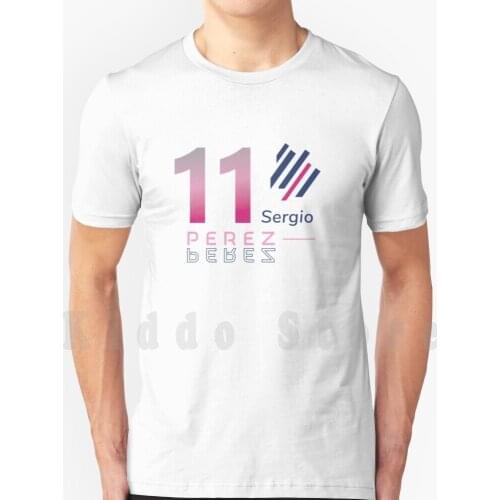 Sergio Perez Racing Point Team T Shirt Cotton Men Diy Print Cool Tee Sergio Perez Checo Racing Point Team Force India Mexico