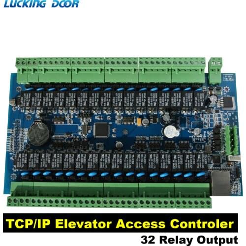 TCP/IP Network Elevator Access Controler Rfid Card 32 Floor Elevator Hierarchical Controller System Elevator Floor Controller