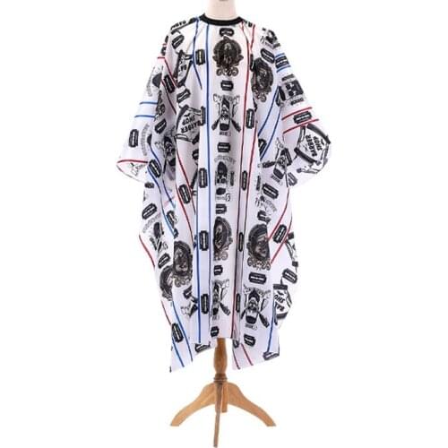 Hair Salon Simple Printing Adult Apron Barber Shop Retro Fashion Cloak Apron Non-stick Hair Oiled Shawl Barber Cape